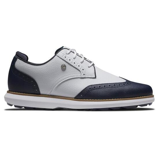 Scarpa da golf senza tacchetti Footjoy Traditions da donna bianca e blu