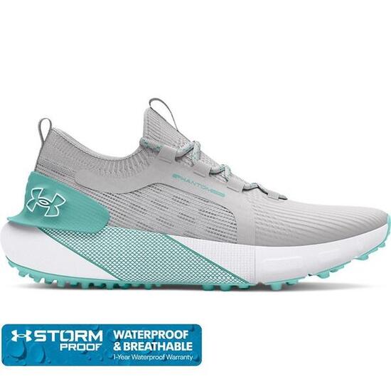 Scarpe da golf Under Armour Phantom da donna grigie