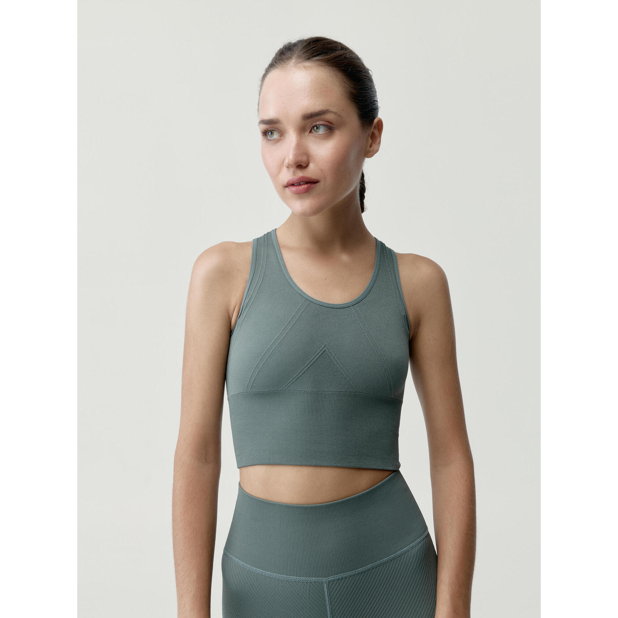 Born Living Yoga - Top De Sport Femme Mandira Born Living Yoga - Brassière - Gris - S - Decathlon