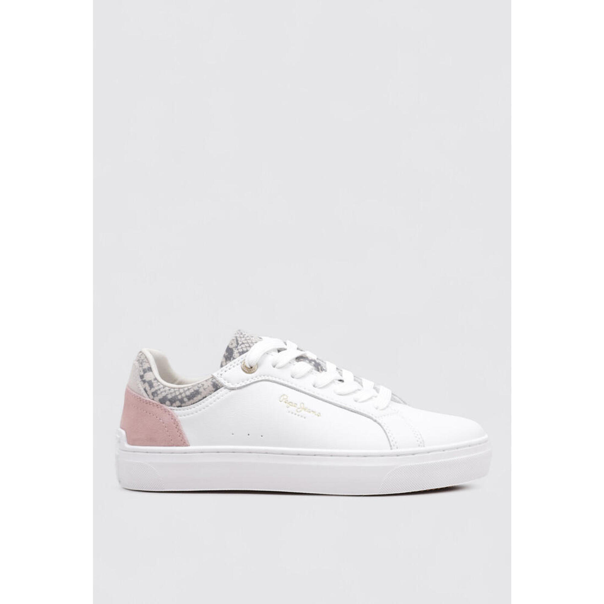 Pepe Jeans - Chaussure De Randonnée Baskets Femme Pepe Jeans Camden Twist W Blan - Baskets - Blanc|rose - Decathlon