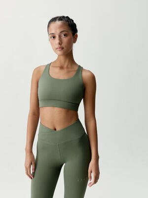 Top sportivo da donna Sunrise Sostegno Alto Performance