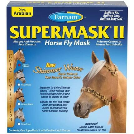 Fliegenmaske mit Ohrenschutz Farnam Supermask II Xl XL