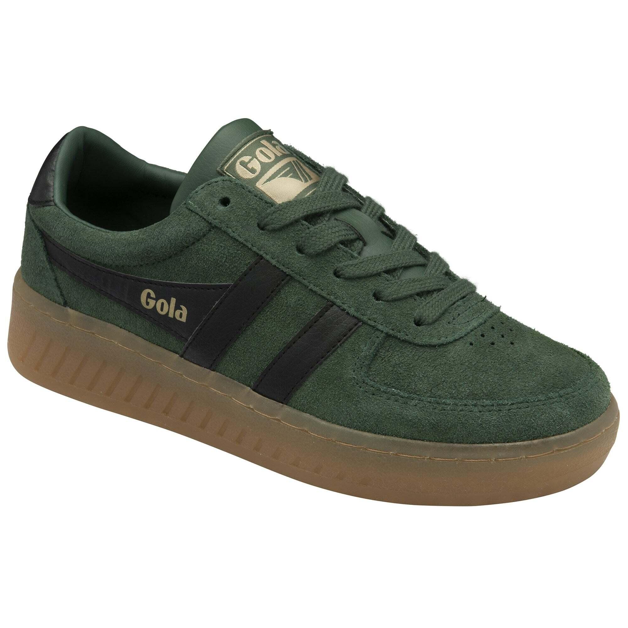 Sapatilhas de mulheres Gola Grandslam Suede Trainer 2/5