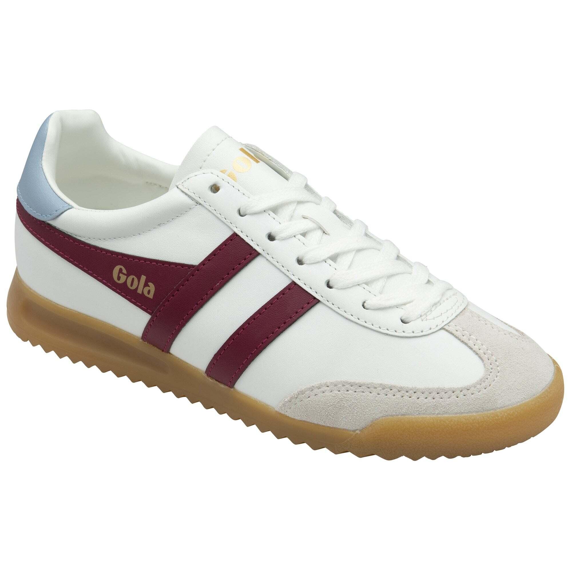 Sapatilhas de mulheres Gola Torpedo Leather Trainer 2/5