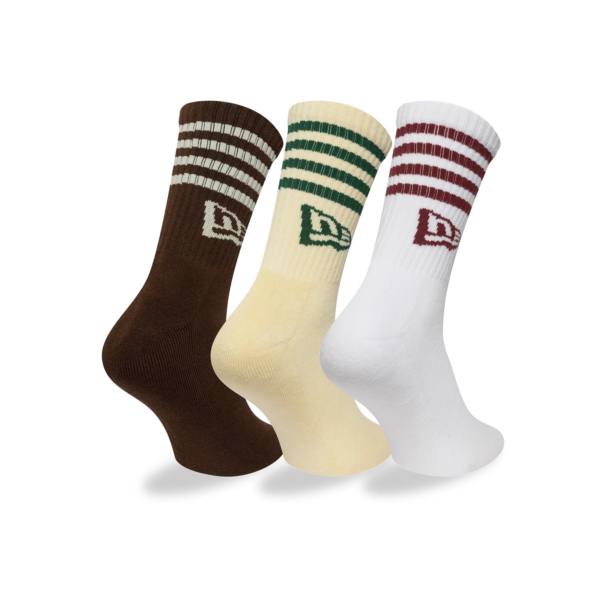 New Era Socken Stripe Crew 3er Pack bunt 2/2