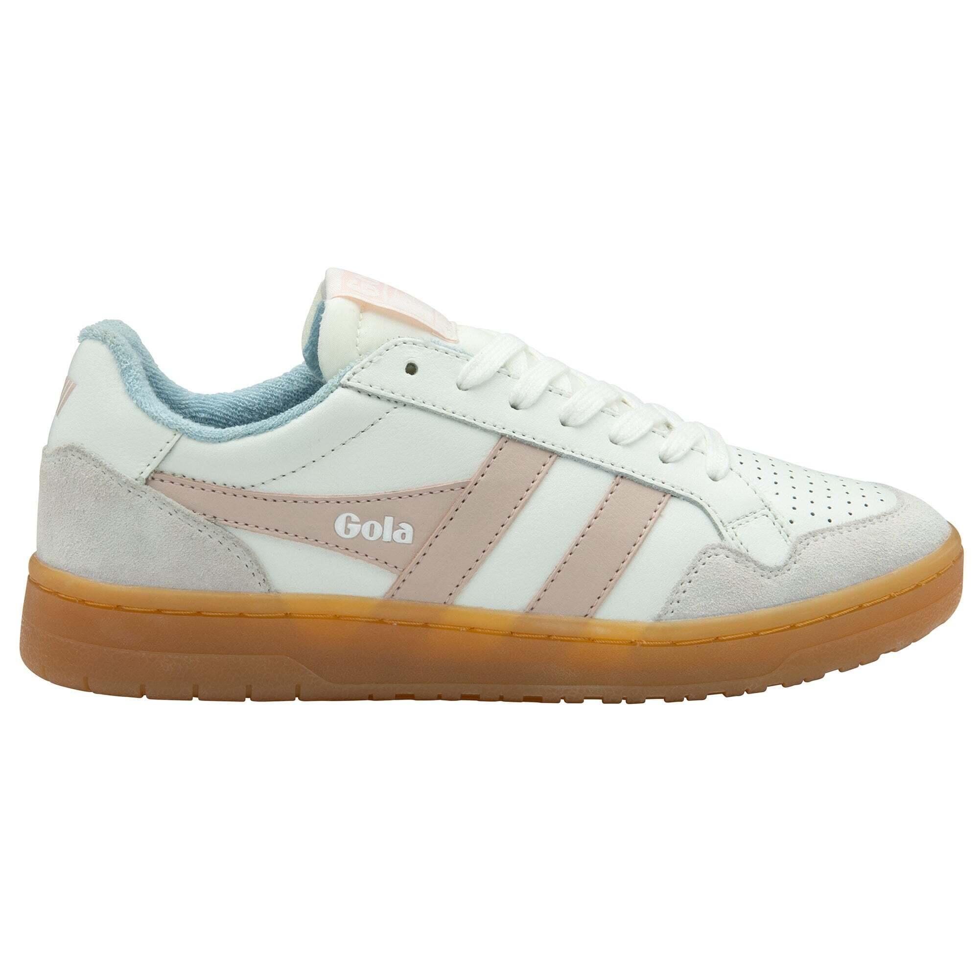 Gola - Baskets À Lacet Femme Gola Eagle 86 - Baskets - Blanc|rose - Decathlon
