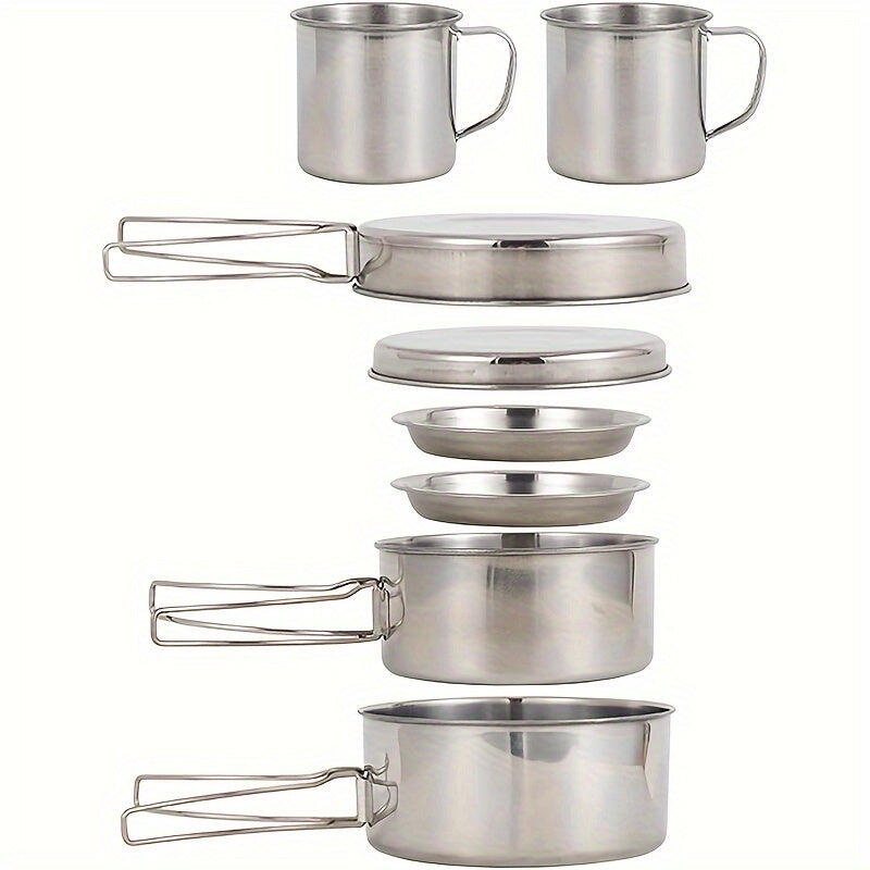 Camping Cookware Set Stainless Steel
