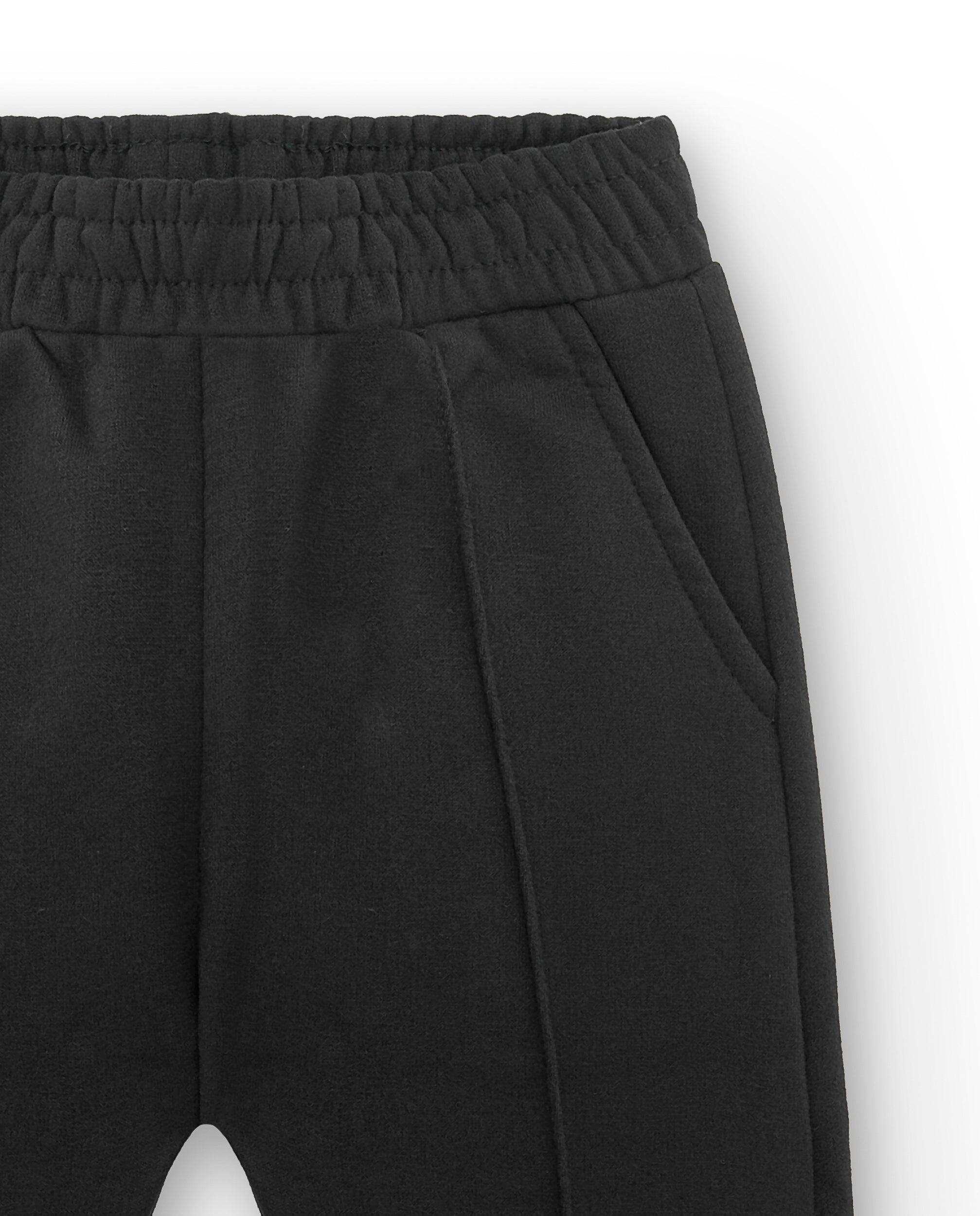 Calça de moletom preta infantil | Cintura 3/3