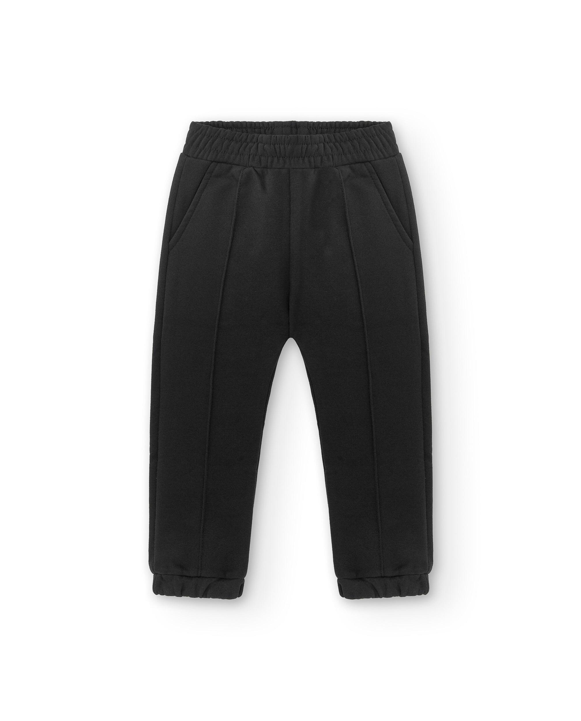 Calça de moletom preta infantil | Cintura 2/3