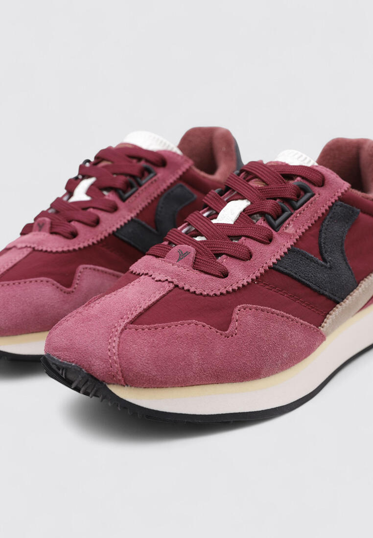 Chaussure de randonnée Baskets Femme Victoria ROOT-WASHED Bordeau 3/4