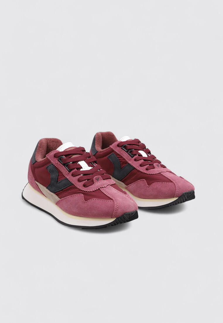 Chaussure de randonnée Baskets Femme Victoria ROOT-WASHED Bordeau 2/4