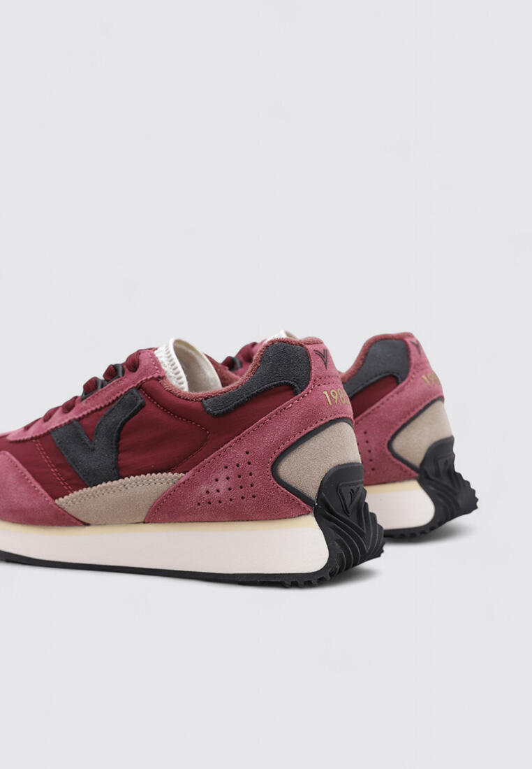 Chaussure de randonnée Baskets Femme Victoria ROOT-WASHED Bordeau 4/4