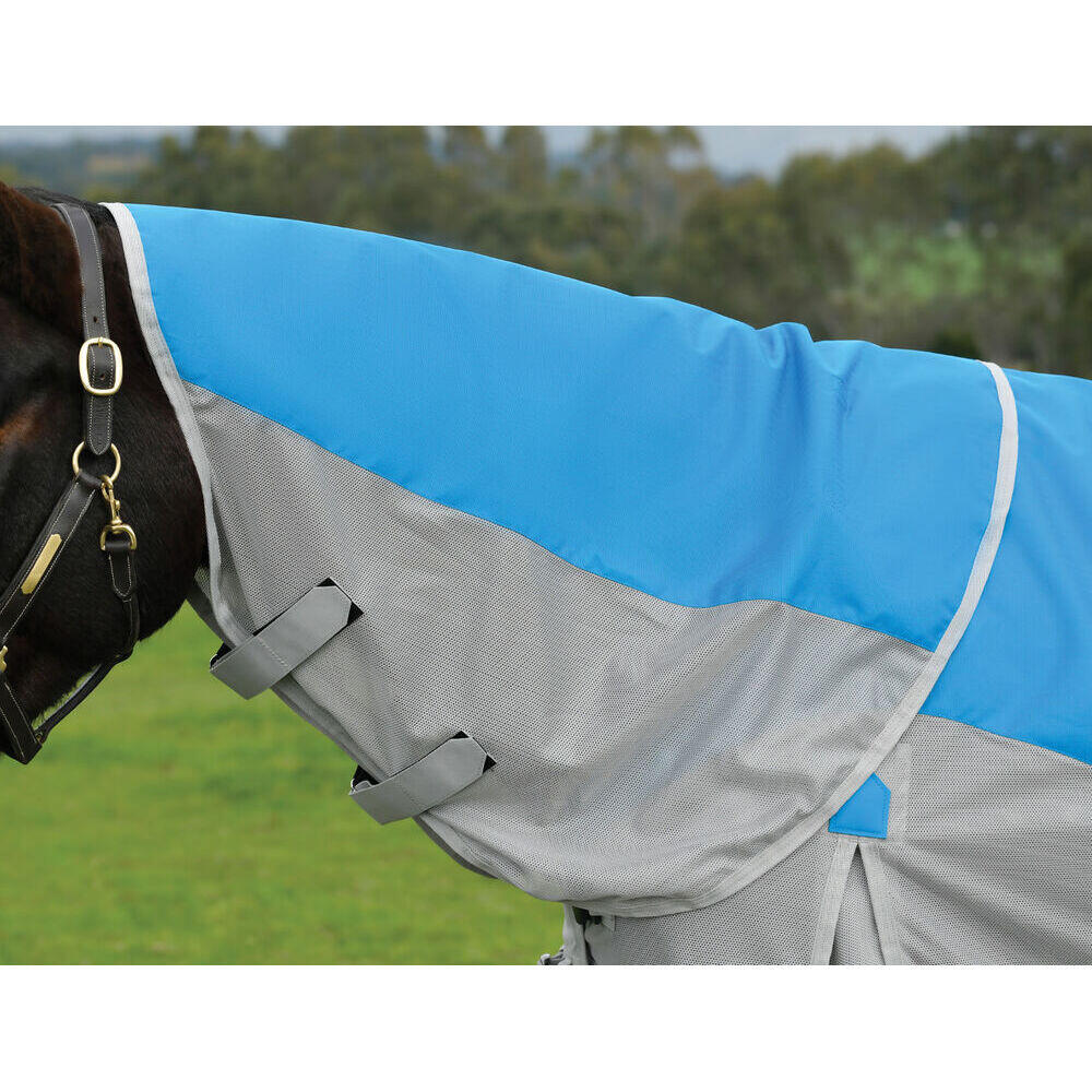 Manta anti-moscas para caballo con cuello desmontable Weatherbeeta Comfitec Dual 2/2