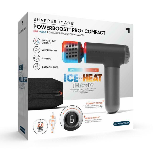 Sharper Image® PowerBoost Pro+ Pistolet de Massage Chaud et Froid Compact 4/6