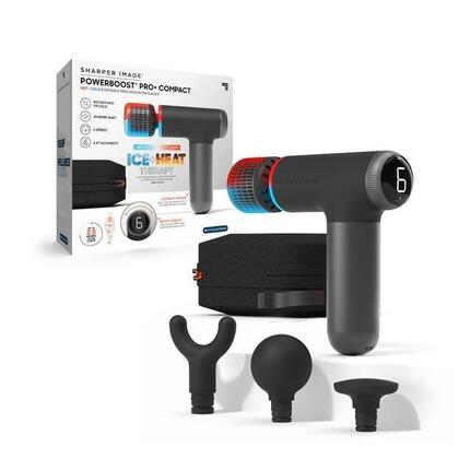 Sharper Image® PowerBoost Pro+ Pistolet de Massage Chaud et Froid Compact