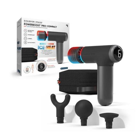 Sharper Image® PowerBoost Pro+ Pistolet de Massage Chaud et Froid Compact