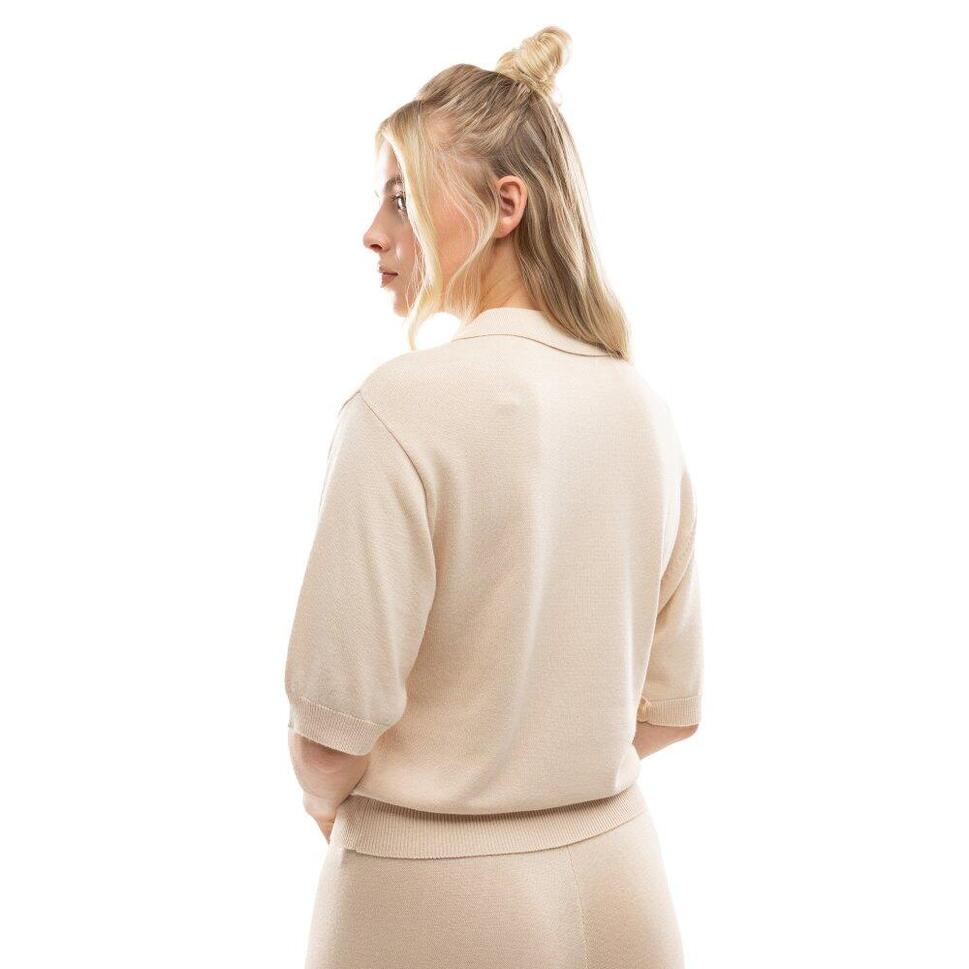 Damska koszulka polo z dzianiny Siroko IBZ Versa Sand