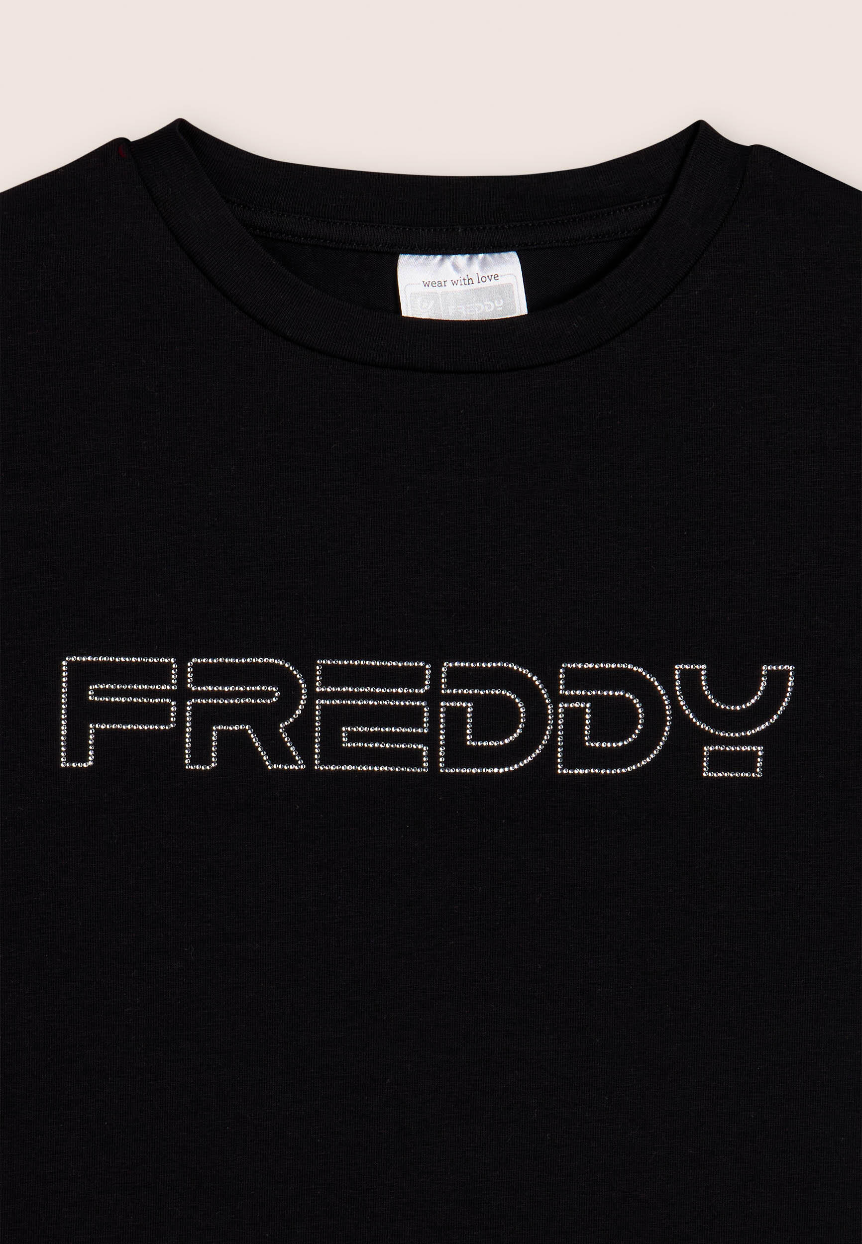 T-shirt pour fille avec logo FREDDY en paillettes 3/3