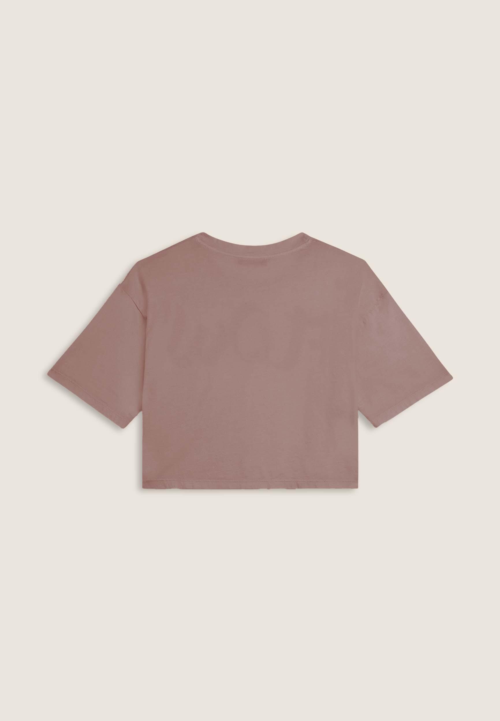 T-shirt cropped con stampa Flow centrale 2/3
