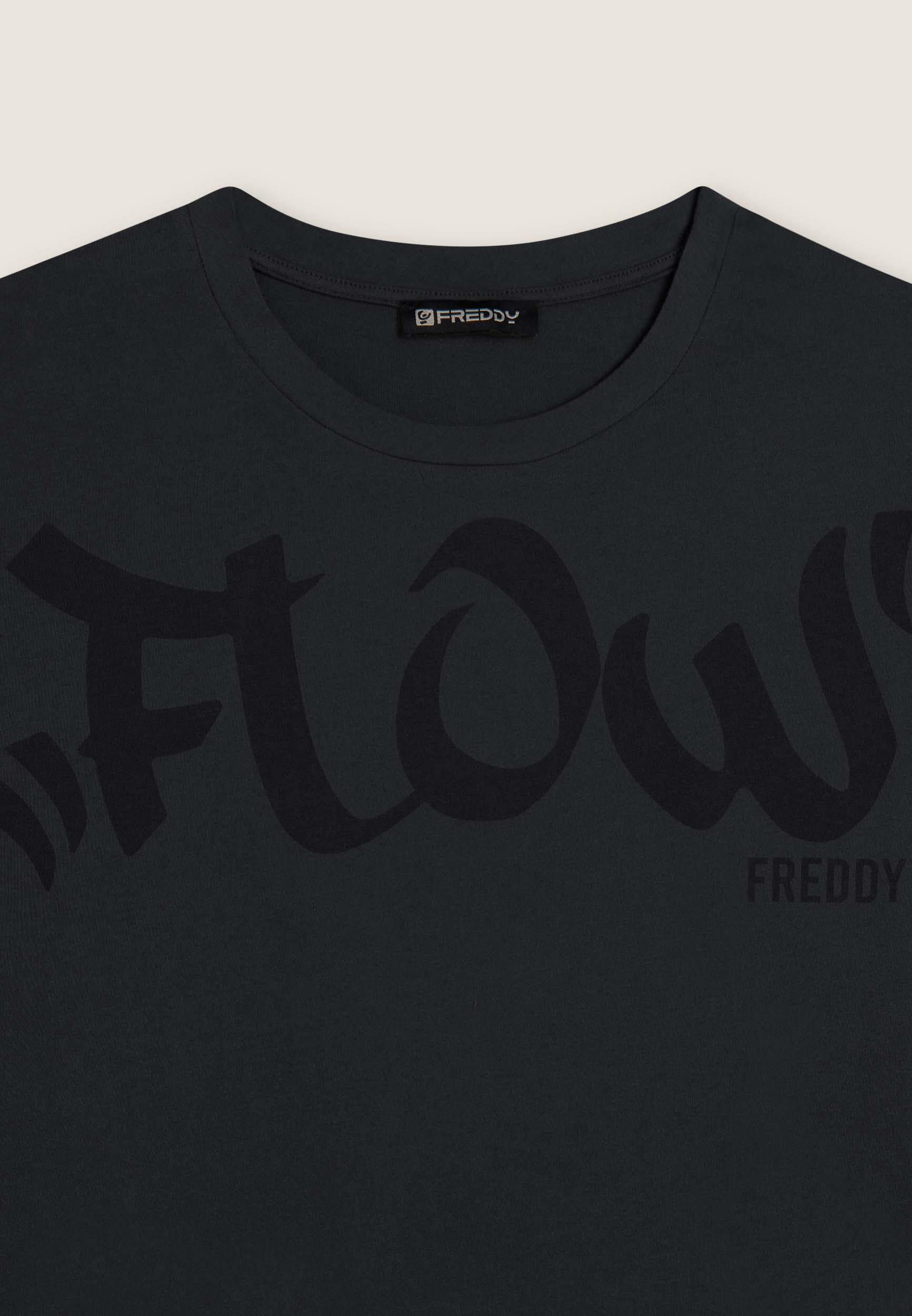 T-shirt coupe cropped avec imprimé central « Flow » 3/3