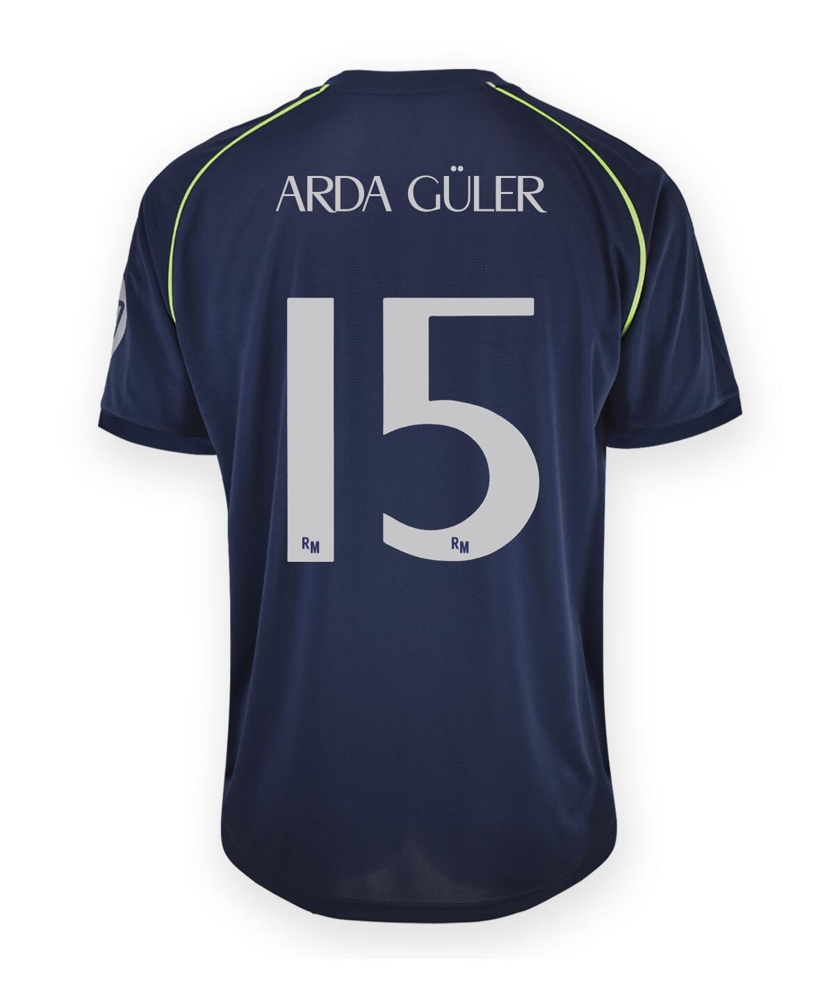 Camisola Arda Guler Away Futebol Real Madrid Réplica Oficial 25/26 - Adulto 2/7