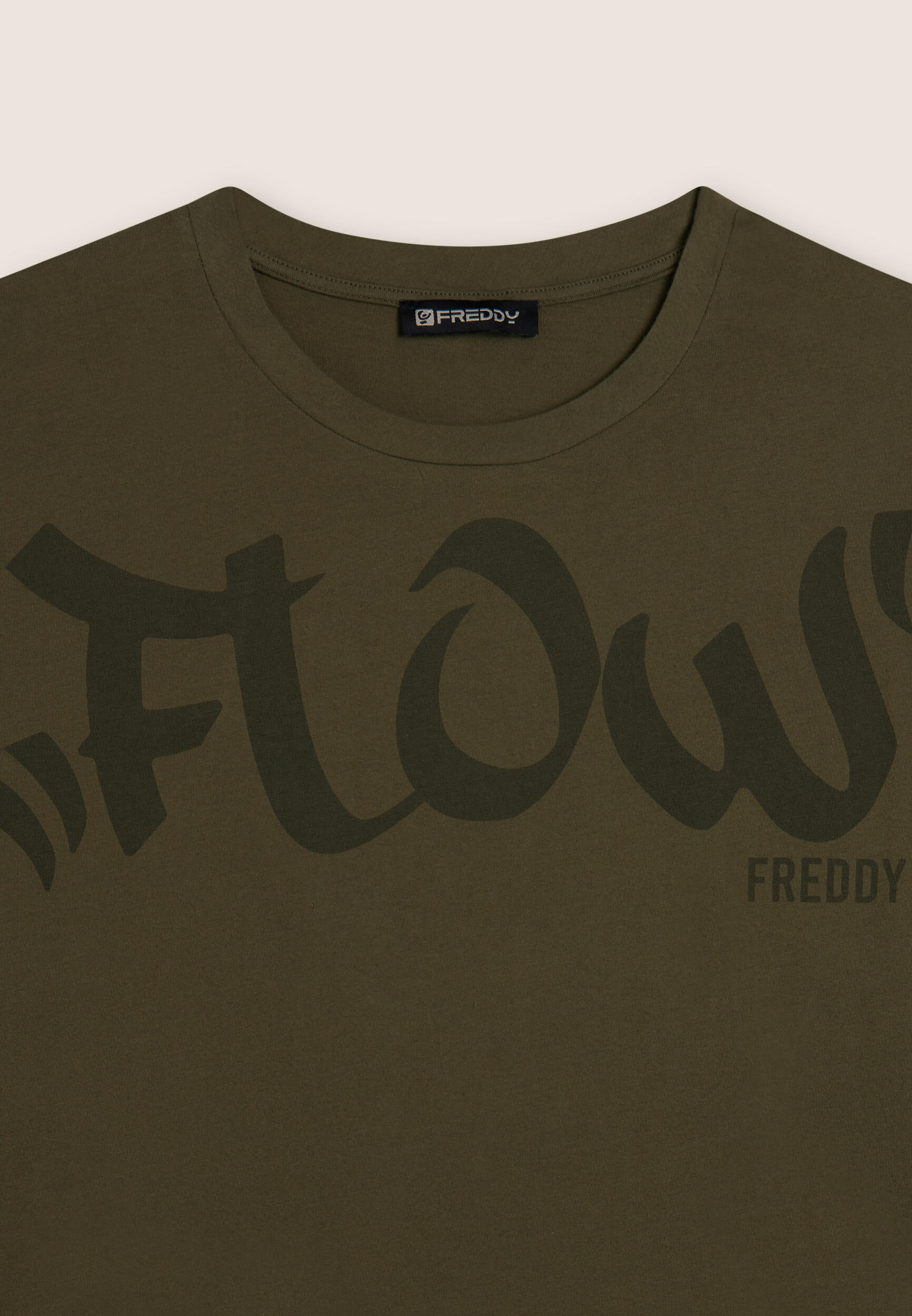 T-shirt coupe cropped avec imprimé central « Flow » 3/3