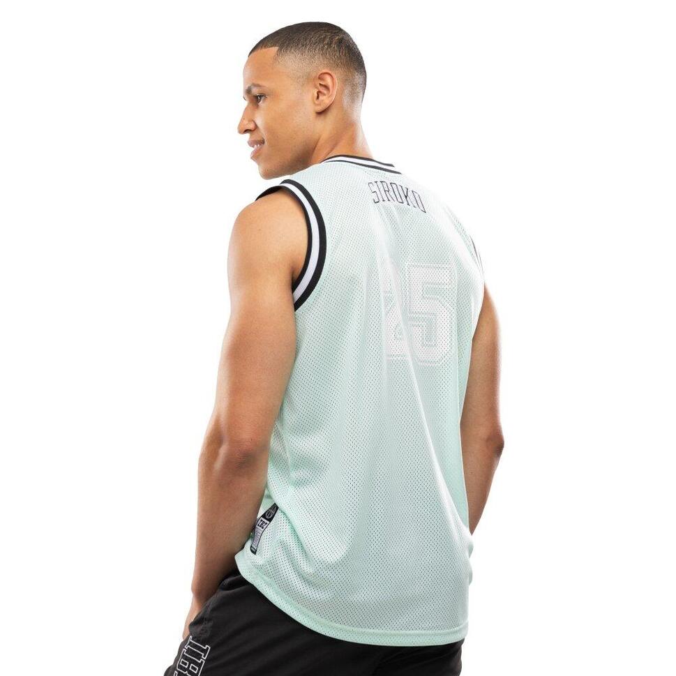 Męska koszulka koszykarska Lifestyle Siroko IBZ Pedrera Water Green