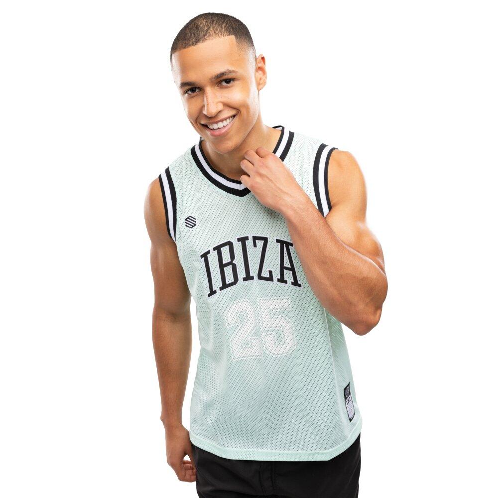 SIROKO Maglietta da basket da uomo Lifestyle IBZ Pedrera Water Green Verde