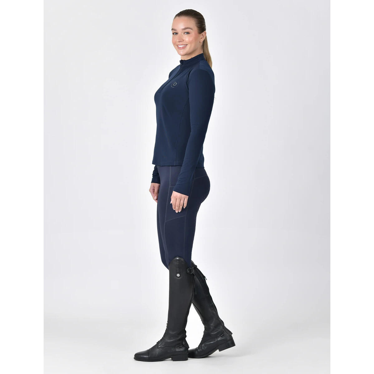 Maillot équitation manches longues brossé femme Dublin 3/5