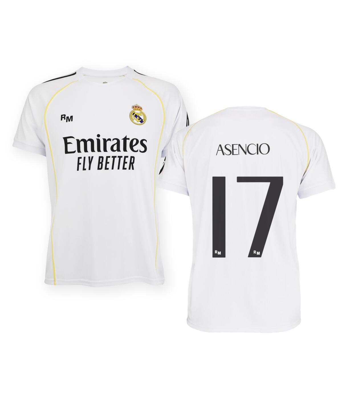 Camiseta Adulto Asencio Real Madrid Primera Equipación Réplica