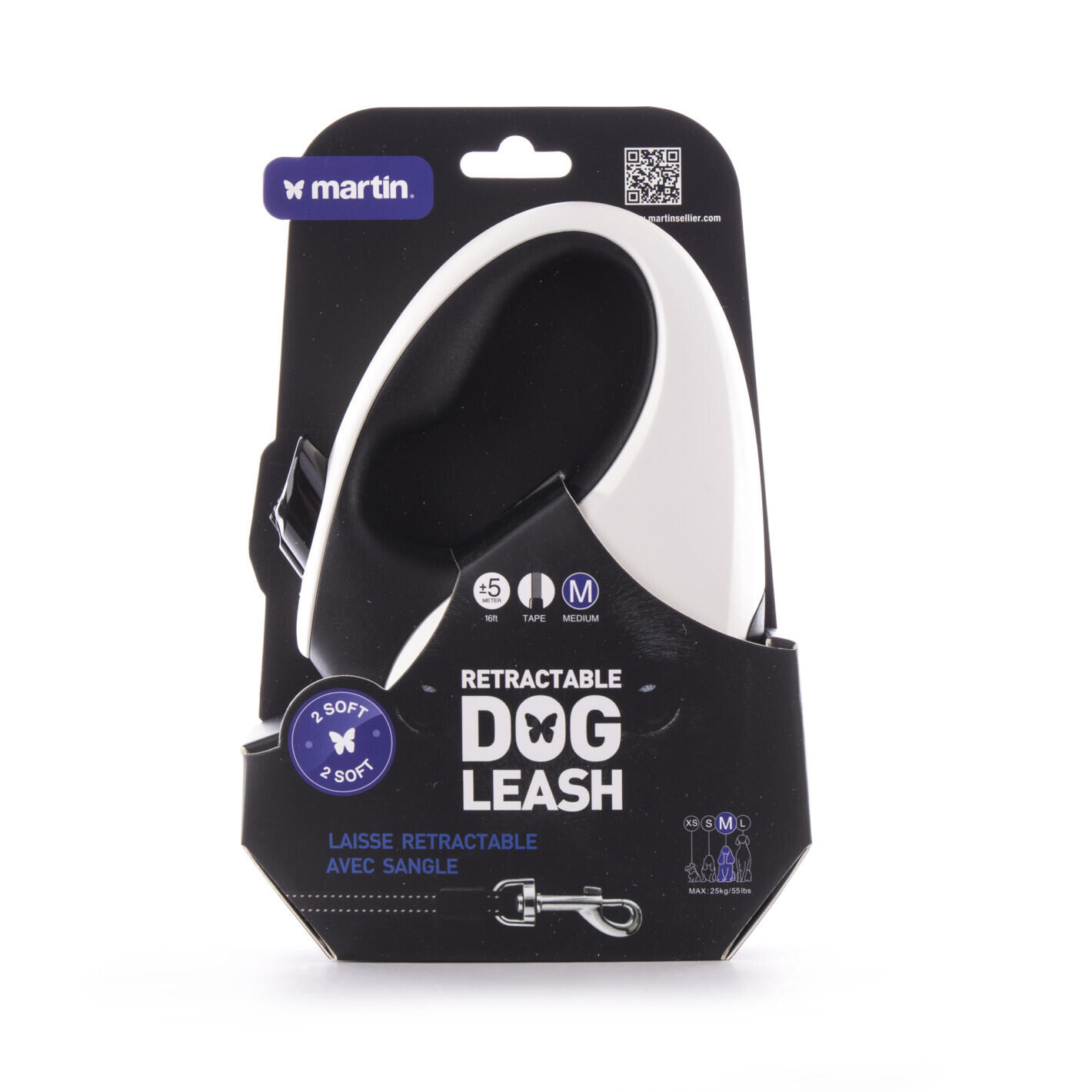 Laisse pour chien sangle Martin Sellier 2 Soft M 2/2