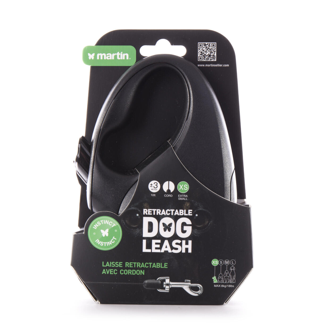 Laisse pour chien cordon Martin Sellier Instinct XS 2/2