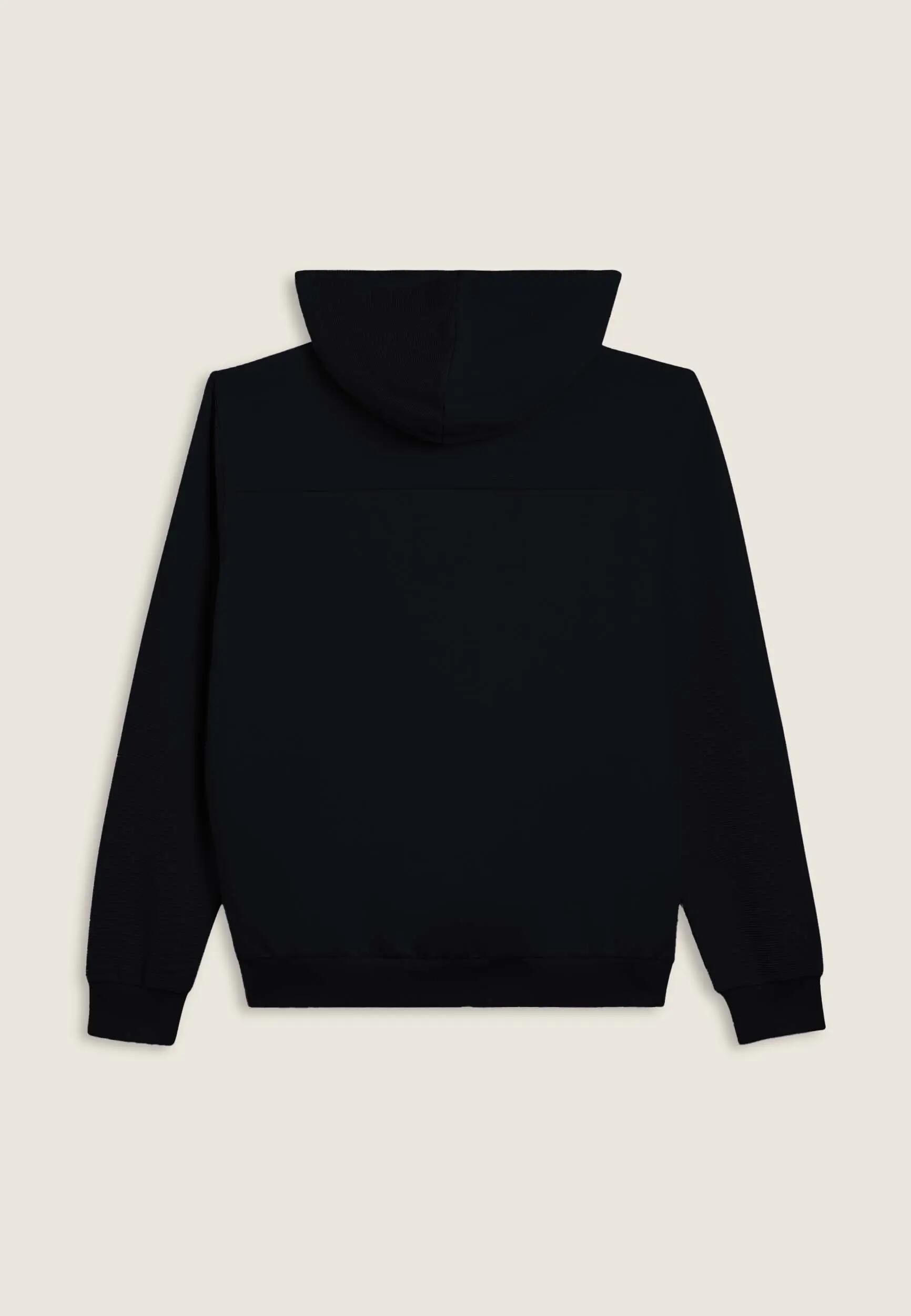 Sweatshirt met capuchon, camouflageprint en geribde inzetstukken 2/3