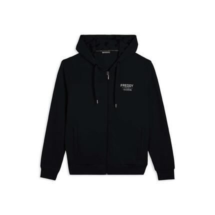 Sweat-shirt à capuche effet camouflage avec empiècements rayés