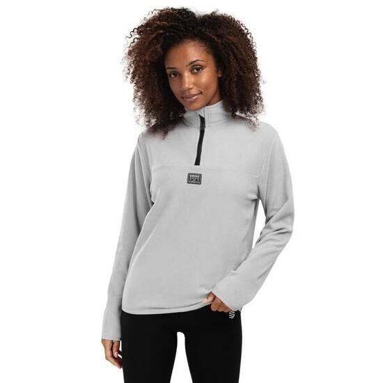 Damen Wintersport dünner fleecepullover für Limestone-W Perlgrau