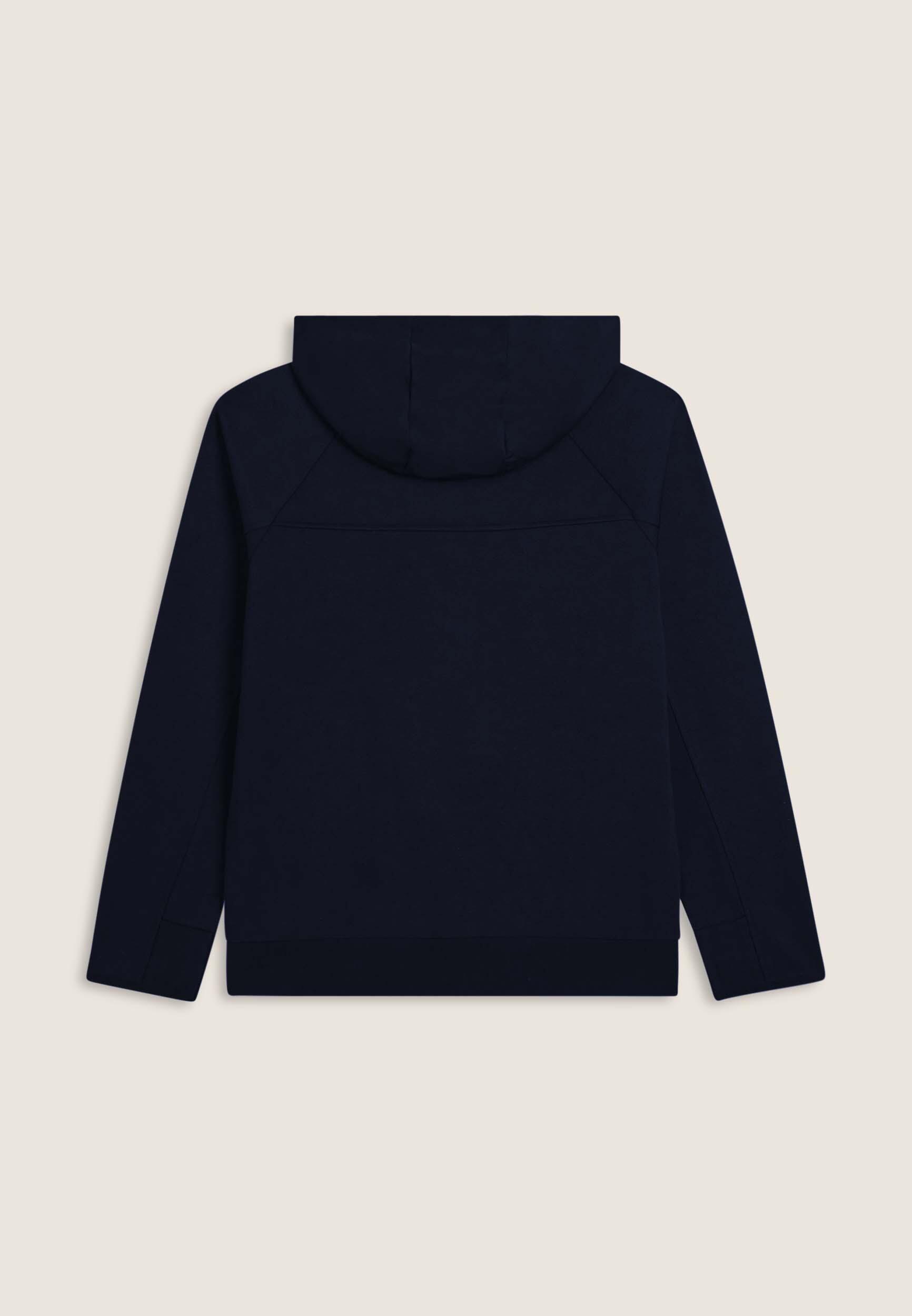 Sweat-shirt entièrement zippé à capuche en mesh et surpiqûres en bloc 2/3