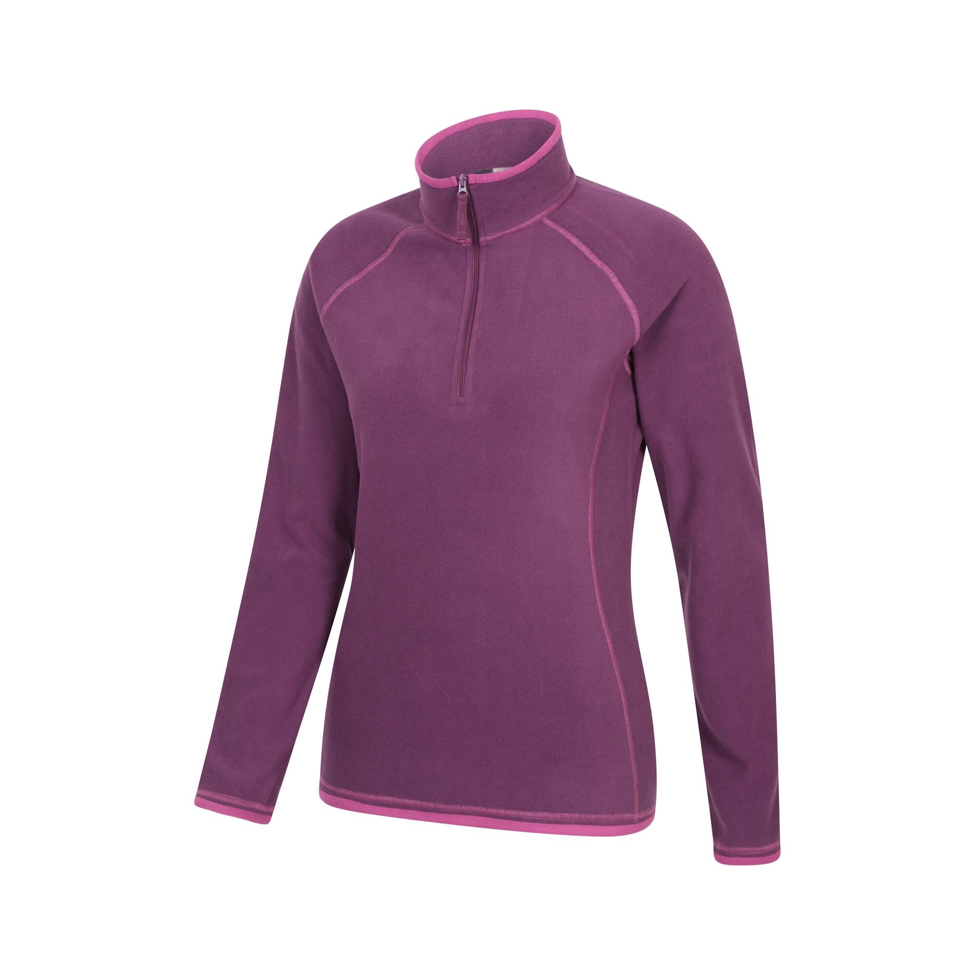 Polaire de Randonnée Femme Demi-Zip Légère Respirante, Montana 4/6