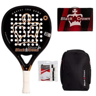 Pack Black Crown Piton Jr New | Junior-Schläger + Rucksack + Overgrips