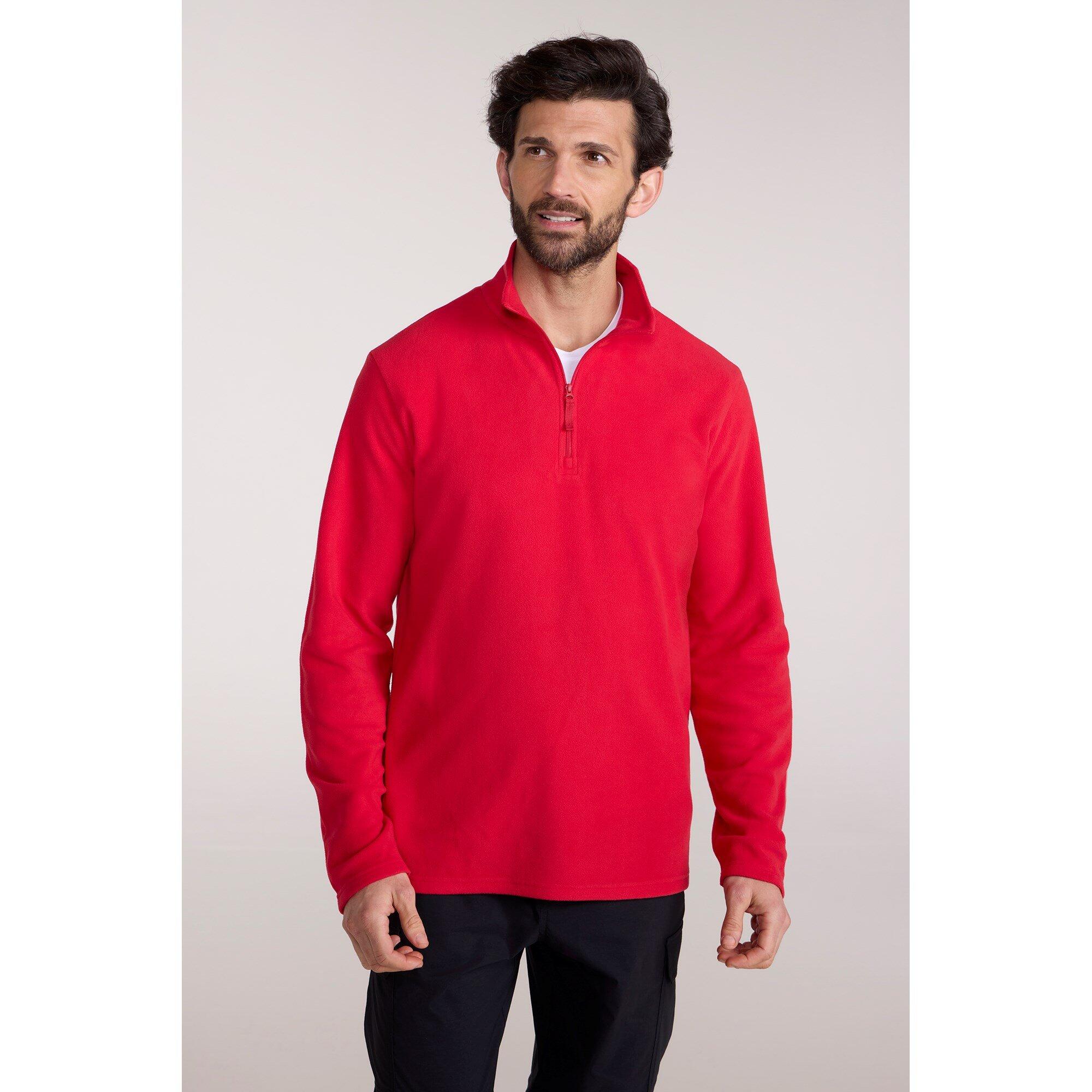 Mountain Warehouse - Mountain Warehouse Polaire Homme Camber Ii - Micropolaire Chaude Et Respirante - Polaire - Rouge - Decathlon
