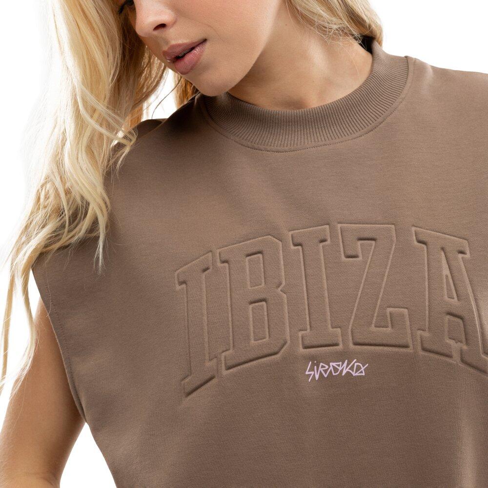 Damen Lifestyle Ärmelloses scuba-sweatshirt IBZ Tidal Brown Braun 4/7