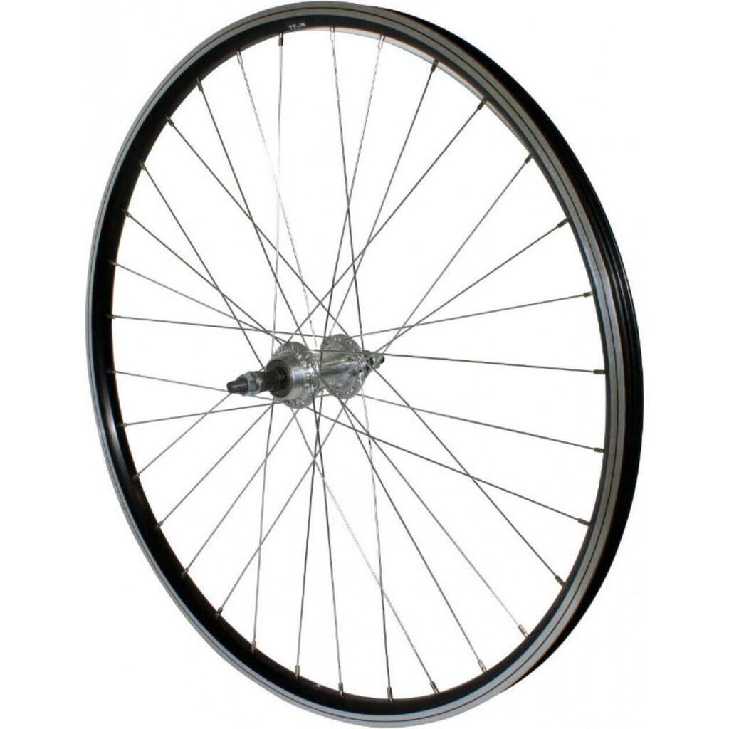 Rear wheel double wall aluminum hub full axle freewheel P2R 7-6V.