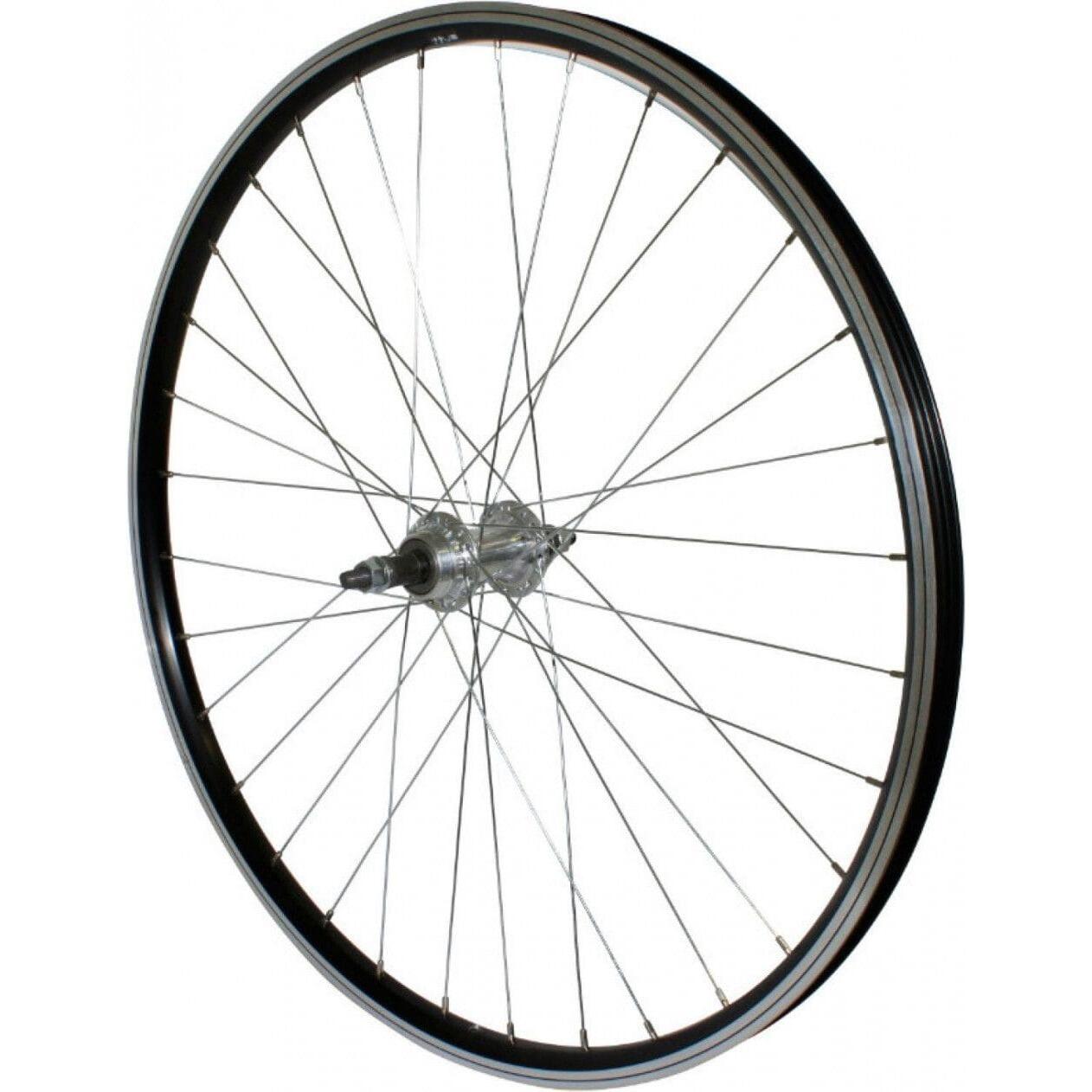 Selection P2r - Roue Arrière Alu Double Paroi Moyeu Alu Axe Plein Roue Libre P2r 7-6v. - Roue - Noir - Taille Unique - Decathlon