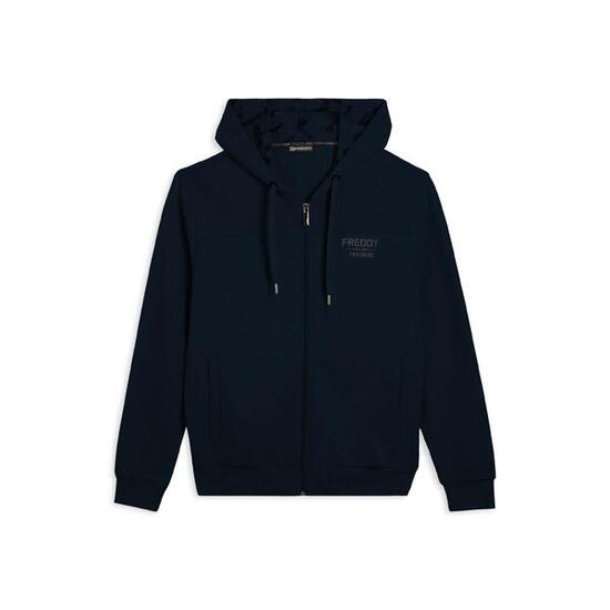 Sweat-shirt à capuche effet camouflage avec empiècements rayés