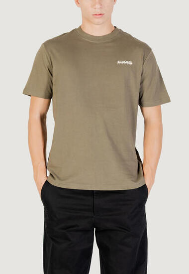 t-shirt crop top S-SMALL BOX SS HOMME vert