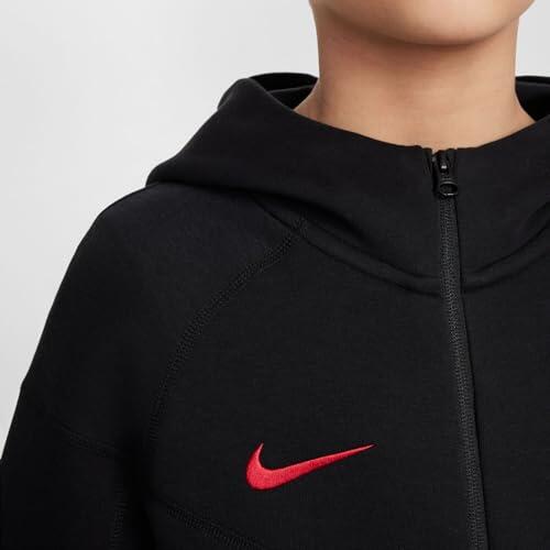 Nike Liverpool FC Tech Fleece sweat zippé à capuche — Garçon XL, Noir/Gym Red 6/6