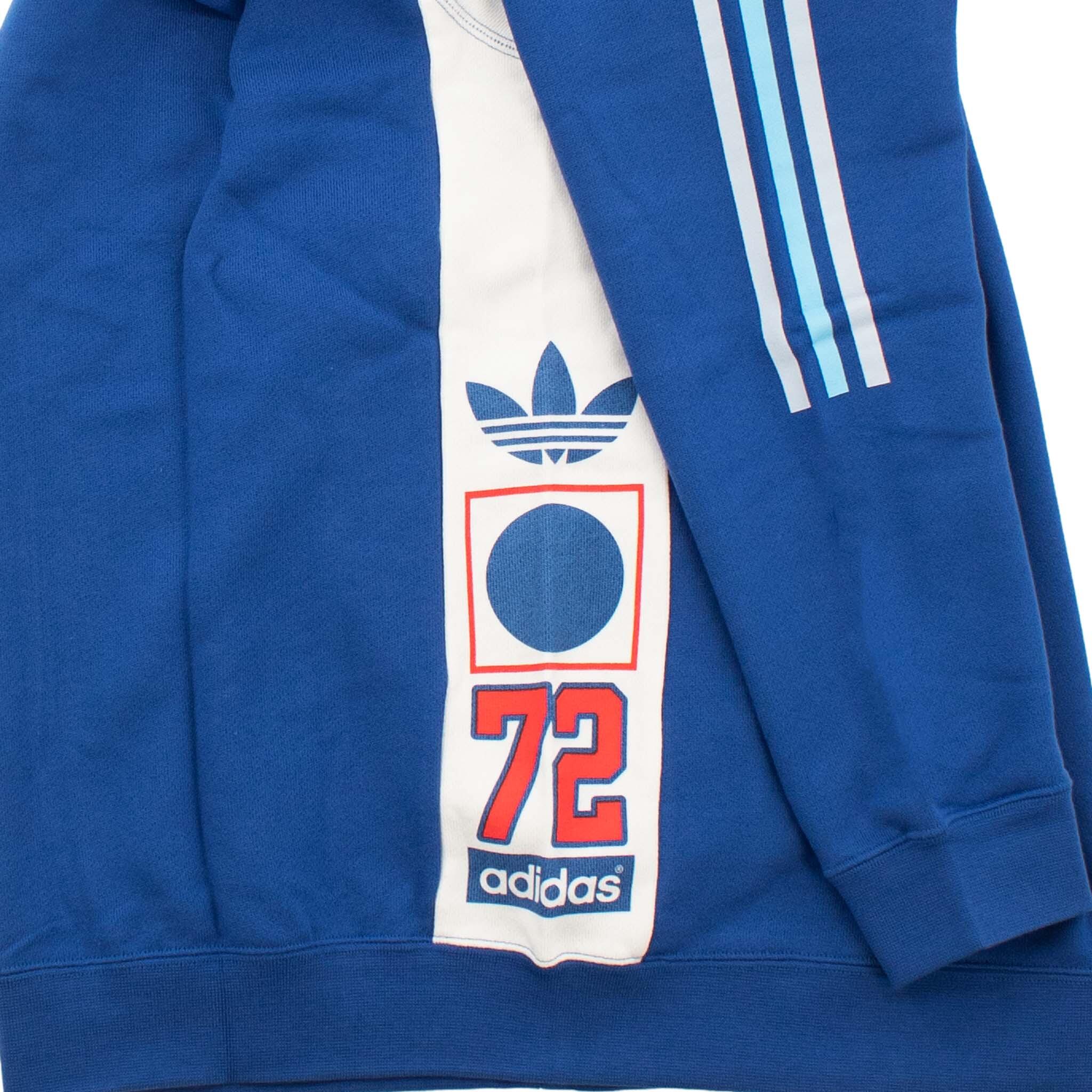 Pullover Tech Graphic Crew Sweater in Blau 3/4