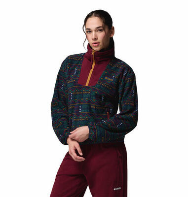 Fleece Pullover Damen - COLUMBIA Sequoia Grove™ Printed Half Zip - Collegiate