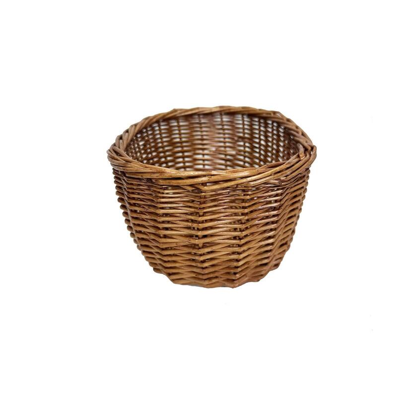 Malý proutěný košík na kolo