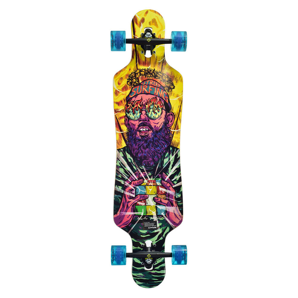Longboard Drop Through Freeride 39" Curve Holy Cube 5/7