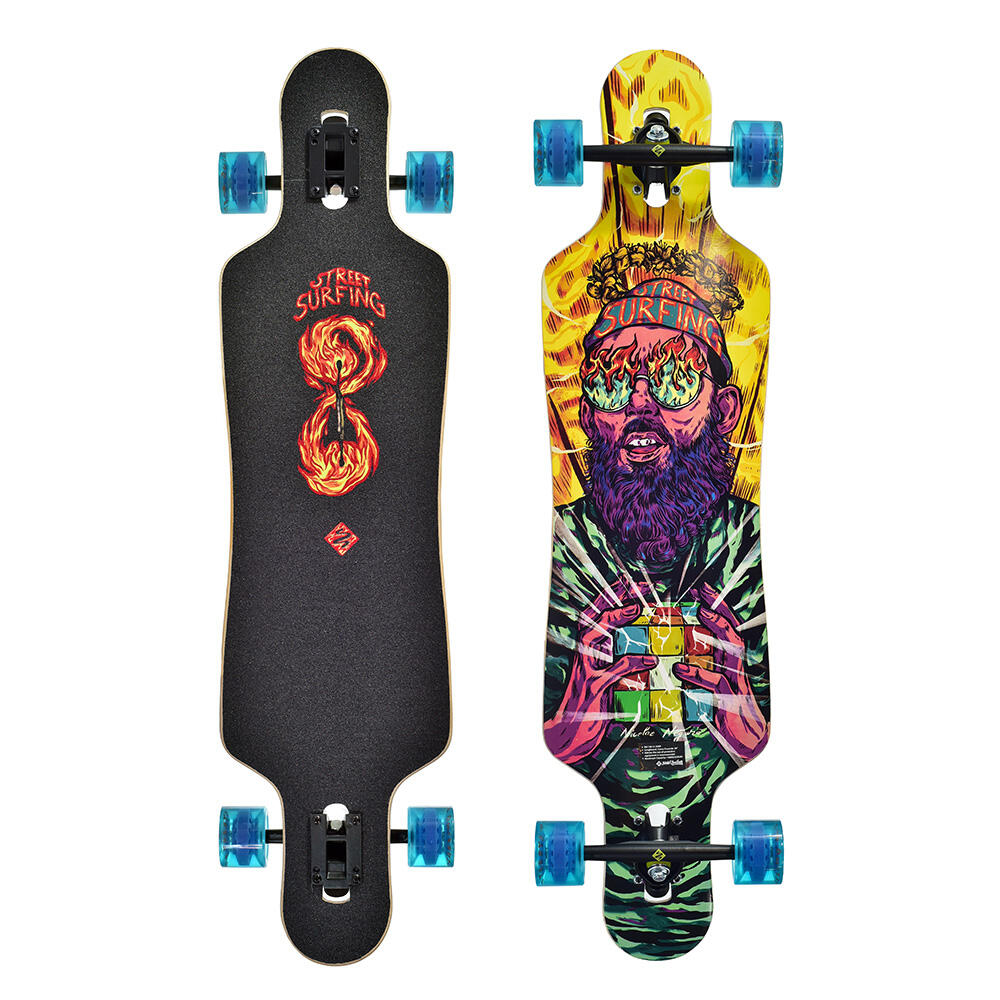 Longboard Drop Through Freeride 39" Curve Holy Cube 7/7
